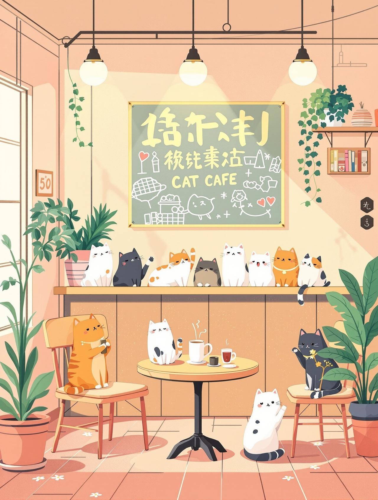 漫剧工场 - 猫咪咖啡馆 - 温情日常治愈动漫短剧